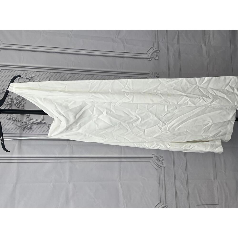 MISHA Estra Dress in Ivory maxi one shoulder - Picture 8 of 9